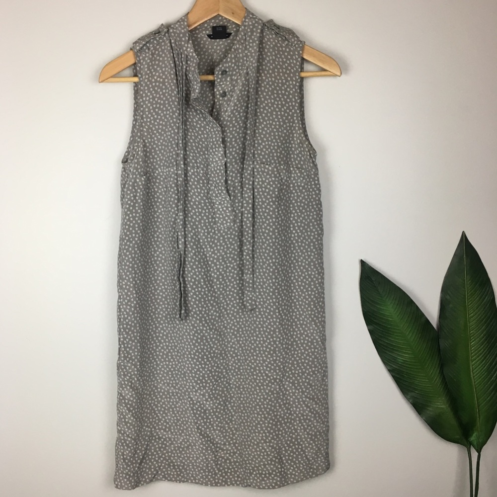 Club Monaco Silk Tie-neck Dress